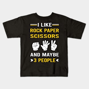 3 People Rock Paper Scissors Kids T-Shirt